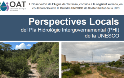 Xerrada sobre PERSPECTIVES LOCALS DEL PLA HIDROLÒGIC INTERGOVERNAMENTAL (PHI) DE LA UNESCO