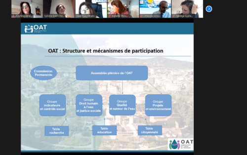 L’OAT com a ponent destacat a un Webinar a París sobre Estratègies per gestionar i protegir un recurs comú com l’aigua.