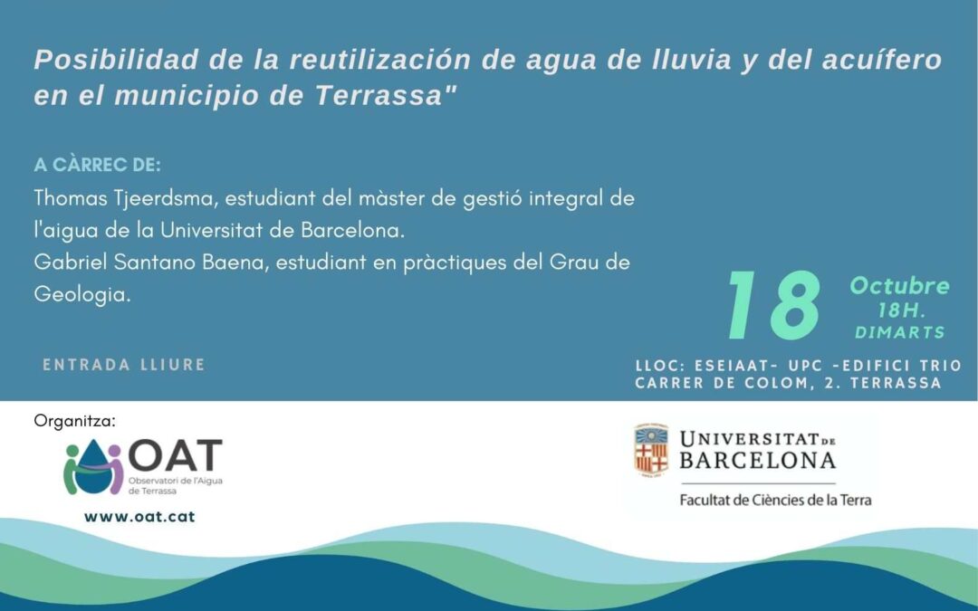 Presentación de trabajos universitarios sobre la reutilización del agua