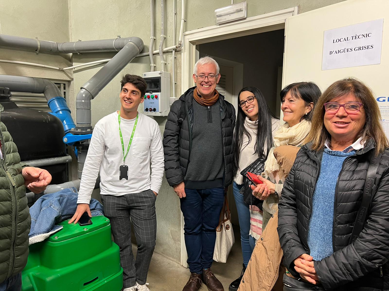 Visita de l’OAT a una planta de reutilització d’aigües a Sant Cugat