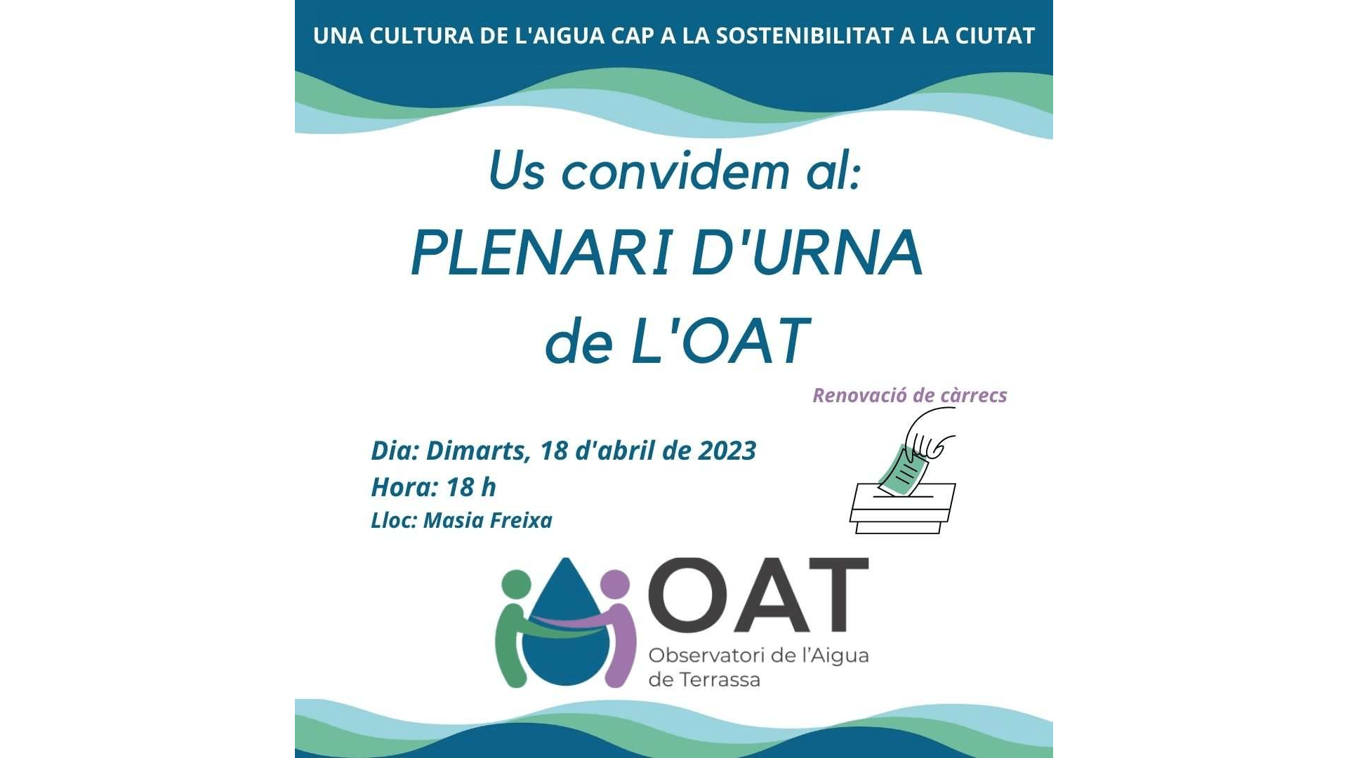 Plenario extraordinario de urnas del OAT para la renovación de cargos