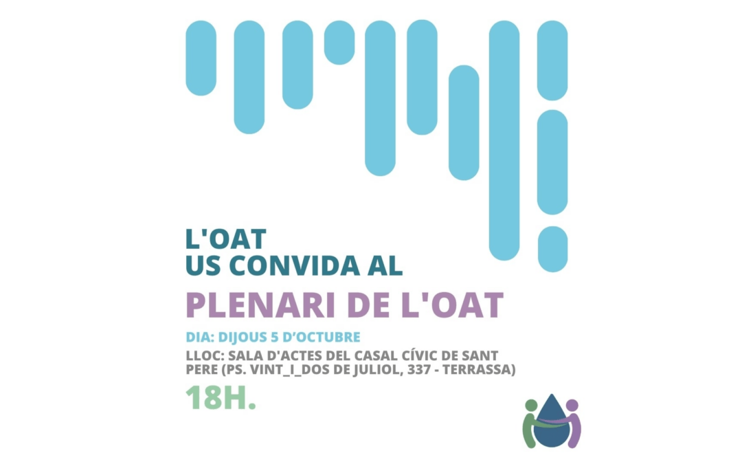 Plenari de l’OAT – 5 d’octubre