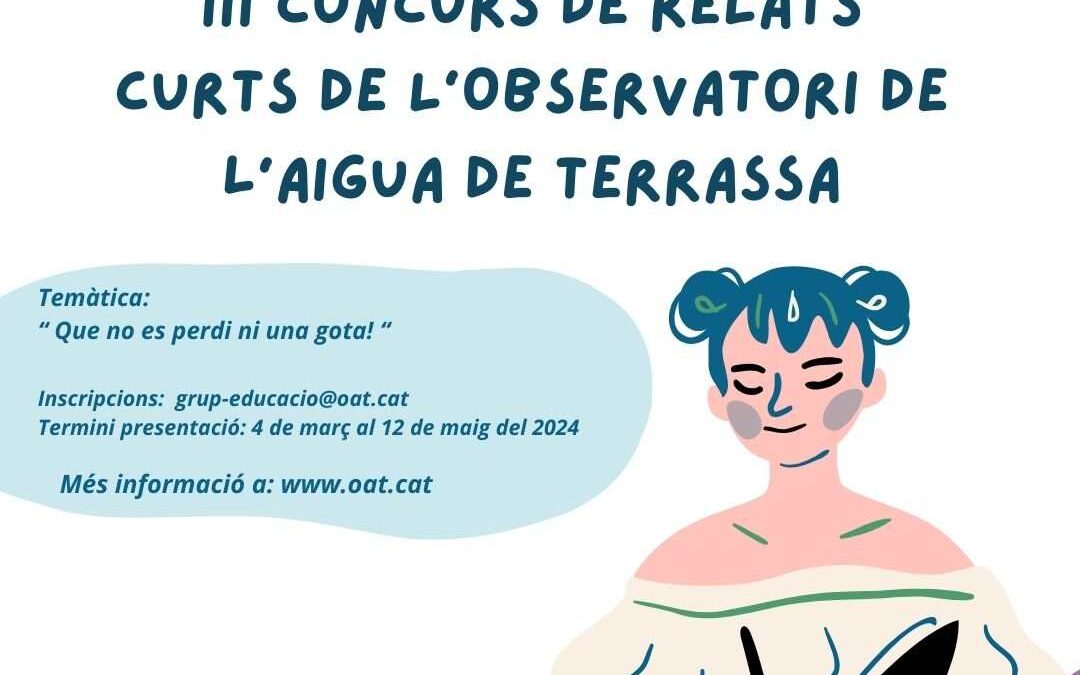 3r CONCURS DE RELATS CURTS DE L’OBSERVATORI DE L’AIGUA DE TERRASSA (OAT)