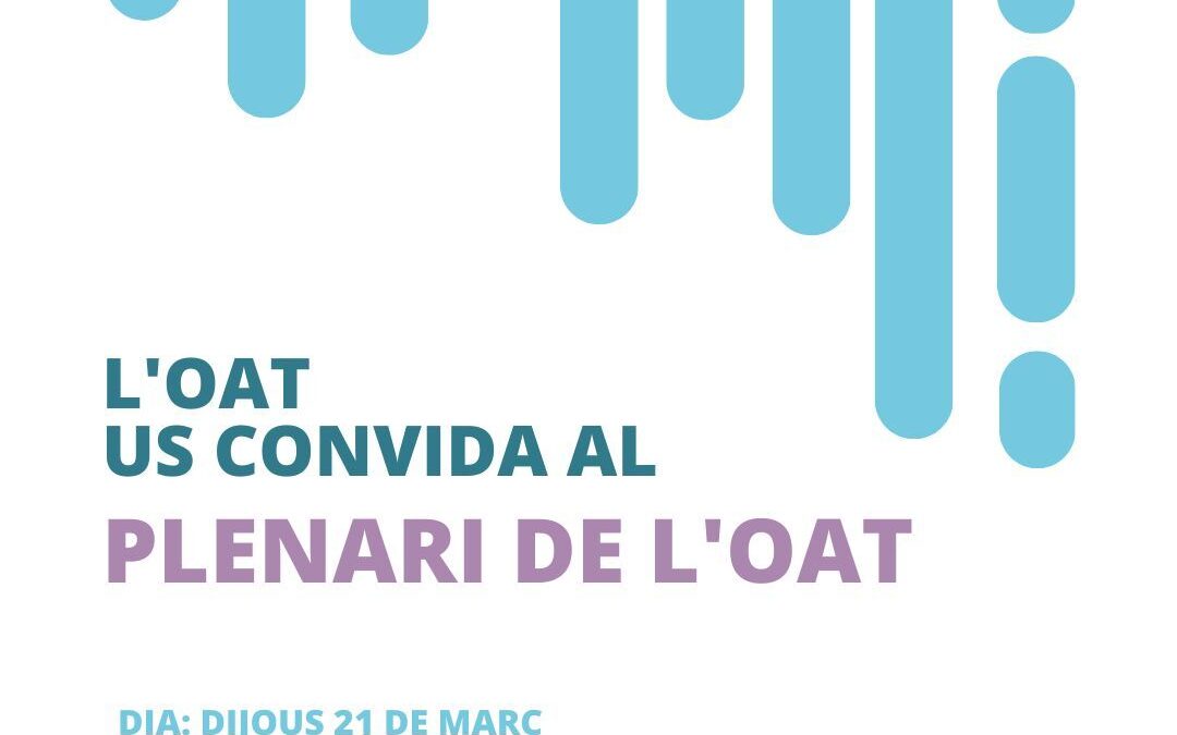 Ven al próximo Plenario del OAT