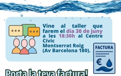 Tens problemes per pagar la factura de l’aigua?